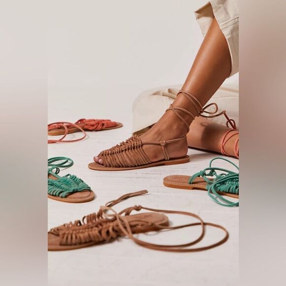 Free People Distant Shores Wrap Sandals - Picture 3 of 7